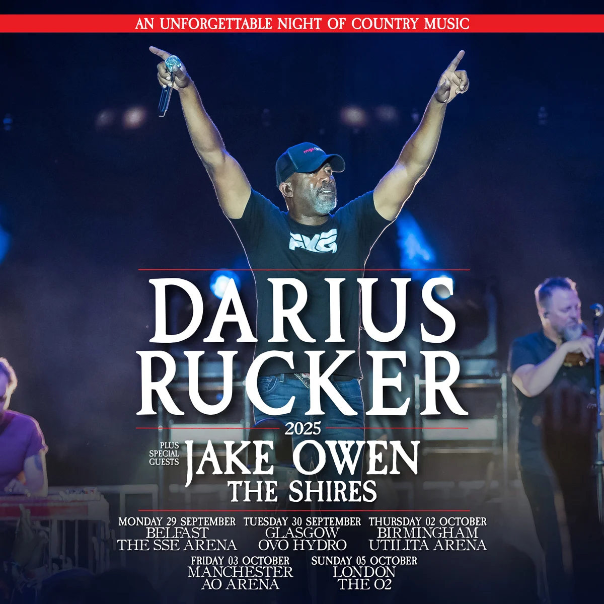 Bus To Darius Rucker SSE Arena 29th September 2025