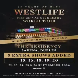 Bus To Westlife | 3Arena, Dublin | ALL DATES 2026