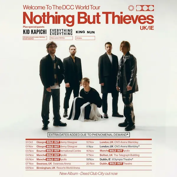 Bus To Nothing But Thieves – 3Arena, Dublin – 2nd January 2027