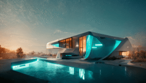 istur Neo futuristic house with pool architecture by david rock 64ad3b44 766a 420a 8ab7 4ef23d6857c3 min1